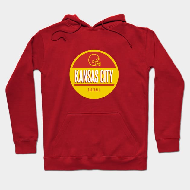 Kansas city retro football Hoodie by BVHstudio